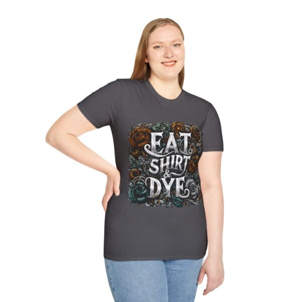 "Eat Shirt & Dye" 2.0 T-Shirt (Unisex) - Printed front & back - Image 102