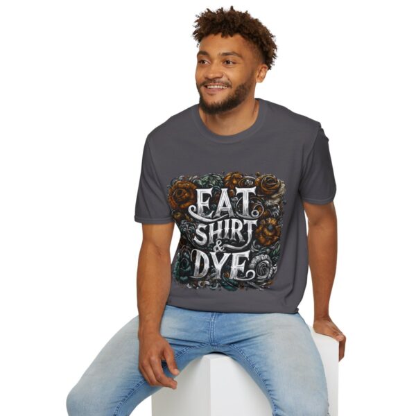 "Eat Shirt & Dye" 2.0 T-Shirt (Unisex) - Printed front & back - Image 97