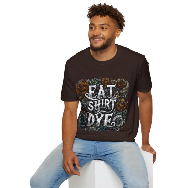 "Eat Shirt & Dye" 2.0 T-Shirt (Unisex) - Printed front & back - Image 37