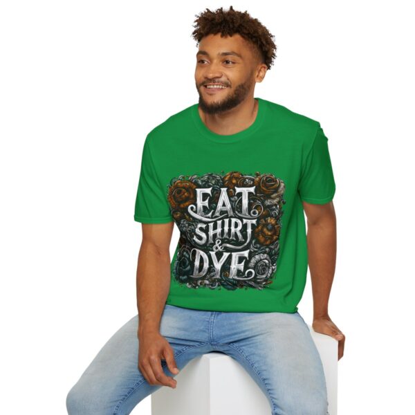 "Eat Shirt & Dye" 2.0 T-Shirt (Unisex) - Printed front & back - Image 73