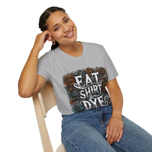 "Eat Shirt & Dye" 2.0 T-Shirt (Unisex) - Printed front & back - Image 11