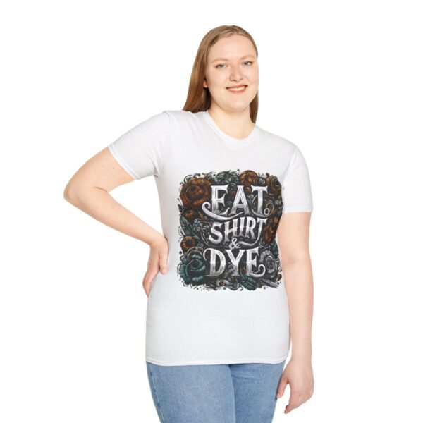 "Eat Shirt & Dye" 2.0 T-Shirt (Unisex) - Printed front & back - Image 18