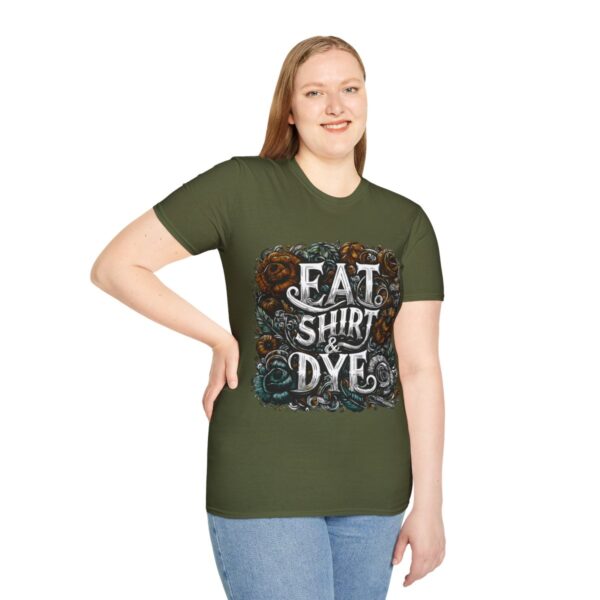 "Eat Shirt & Dye" 2.0 T-Shirt (Unisex) - Printed front & back - Image 66