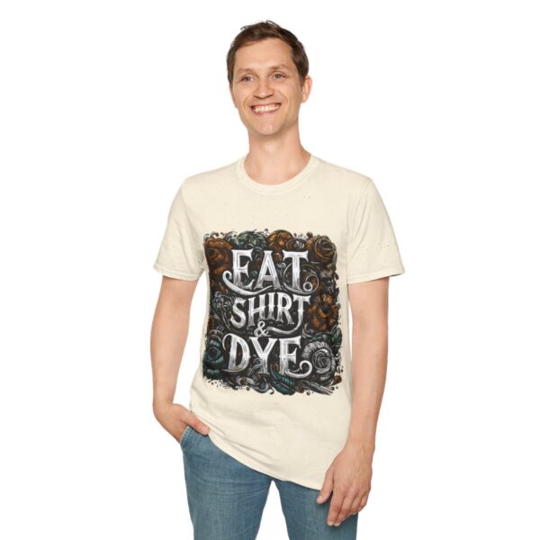 "Eat Shirt & Dye" 2.0 T-Shirt (Unisex) - Printed front & back - Image 56